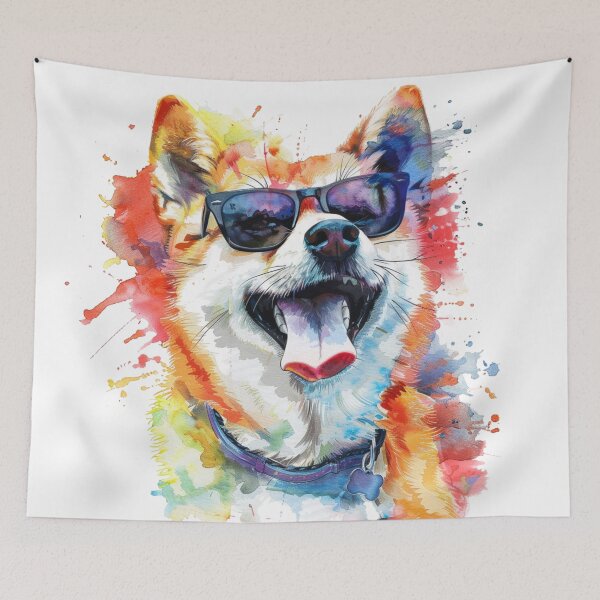 Item preview, Shiba Inu Wearing Sunglasses designed and sold by SociallyRemoved.