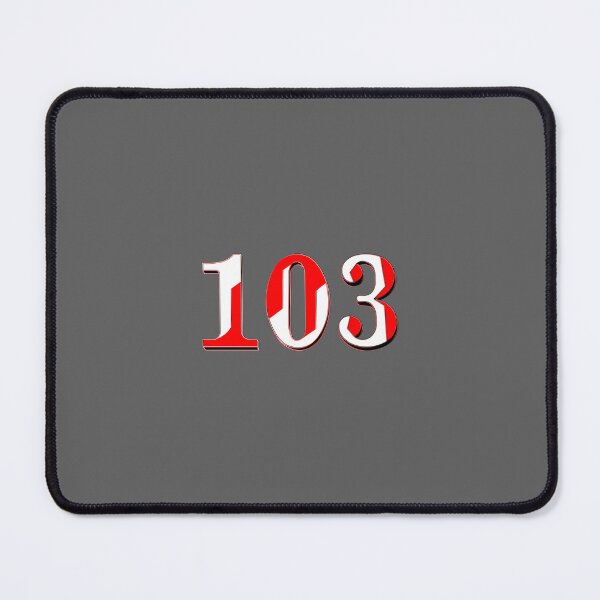 Item preview, number one hundred and three digit 103 order sequence team member age designed and sold by 4rpixs.