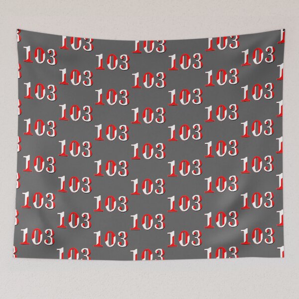 Item preview, number one hundred and three digit 103 order sequence team member age designed and sold by 4rpixs.