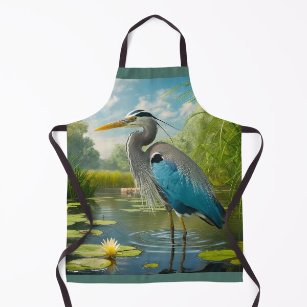 Item preview, Heron Lotus Pond | Great Blue Heron designed and sold by TeeARTHY.