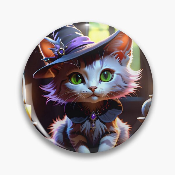 Artikelvorschau, Cute Kitty Cat Witch entworfen und verkauft von TheArtOfPat.