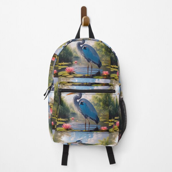 Item preview, Heron Lotus Pond | Great Blue Heron designed and sold by TeeARTHY.