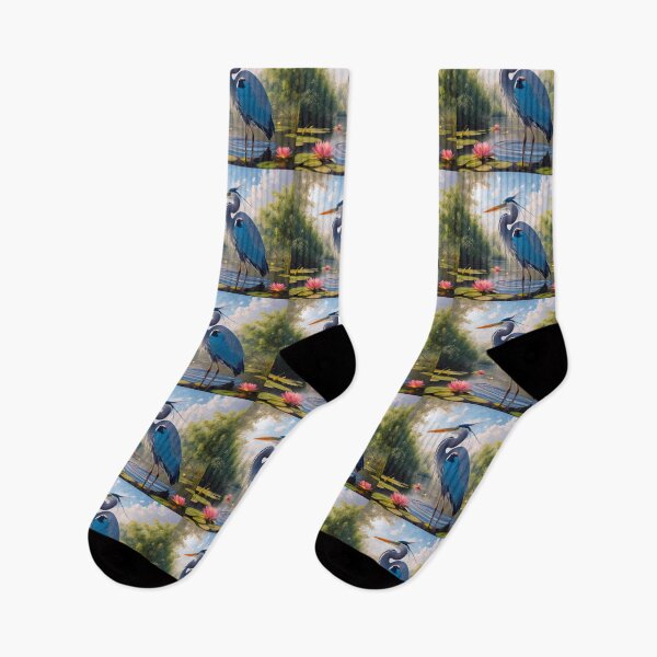 Item preview, Heron Lotus Pond | Great Blue Heron  designed and sold by TeeARTHY.