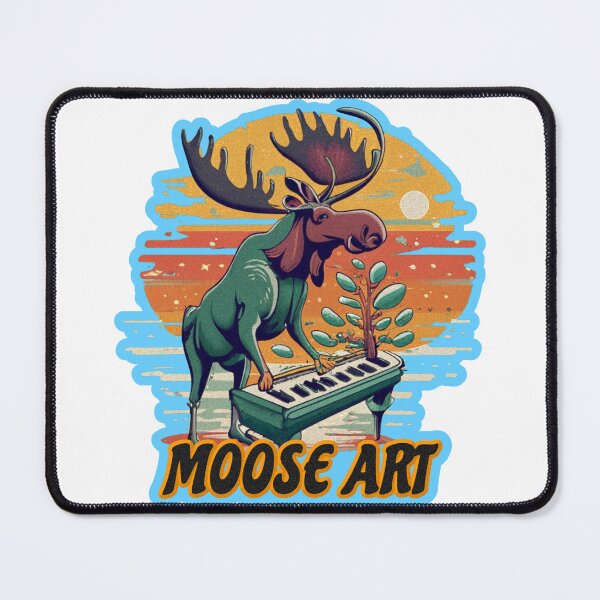 Item preview, moose playing a piano designed and sold by jnsmerchstore.