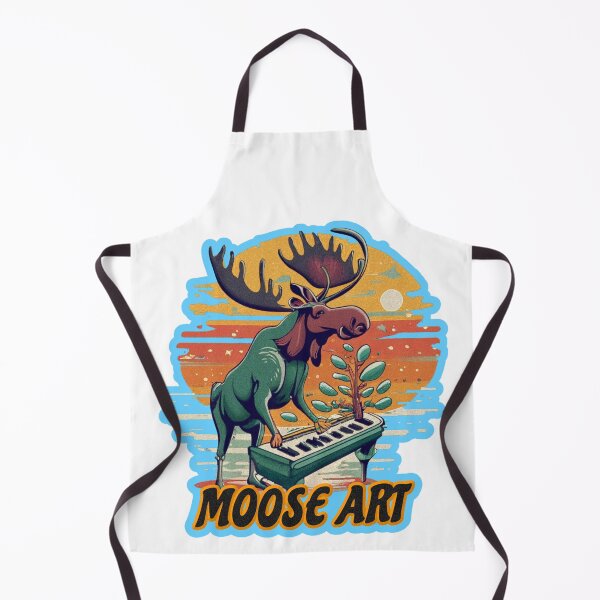 Item preview, moose playing a piano designed and sold by jnsmerchstore.