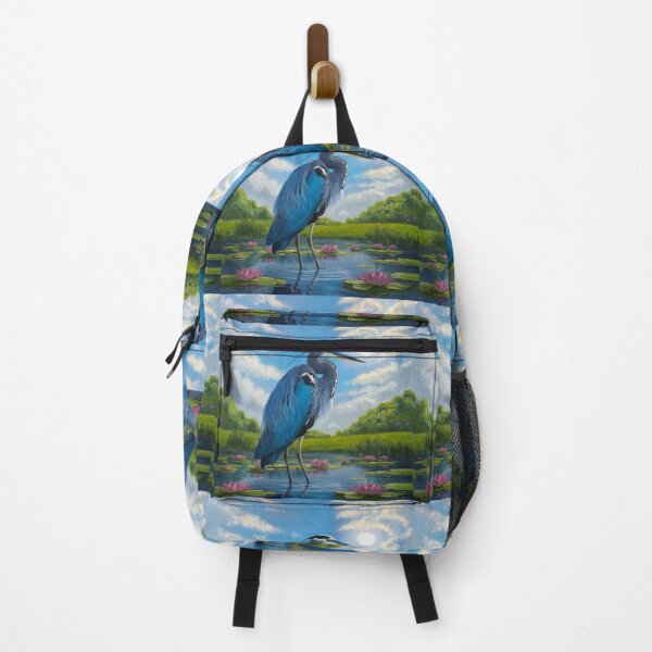Item preview, Heron Lotus Pond Sun | Great Blue Heron designed and sold by TeeARTHY.