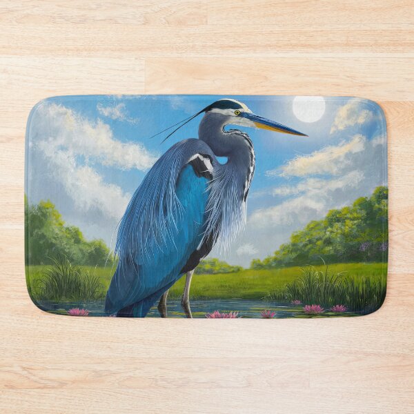 Item preview, Heron Lotus Pond Sun | Great Blue Heron  designed and sold by TeeARTHY.