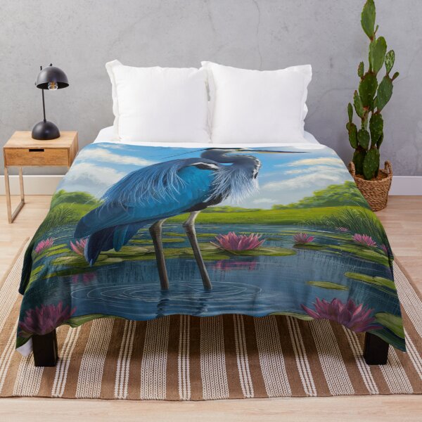 Item preview, Heron Lotus Pond Sun | Great Blue Heron designed and sold by TeeARTHY.