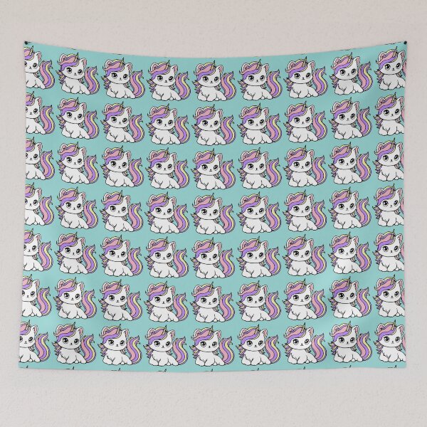Item preview, Unicorn Kitty Pattern designed and sold by theartfulaspie.
