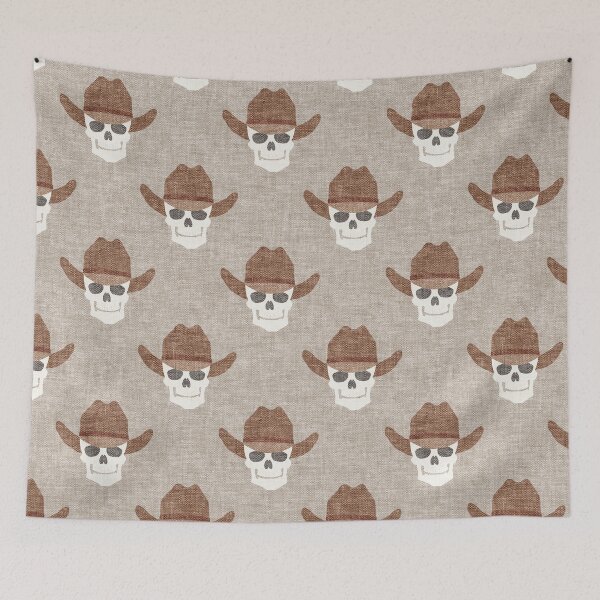 Item preview, Cowboy Skulls - Beige  designed and sold by littlearrow.