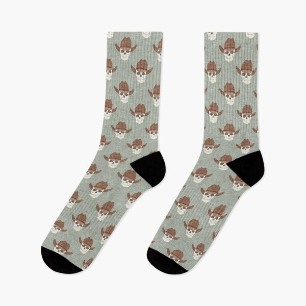 Item preview, Cowboy Skulls - sage designed and sold by littlearrow.