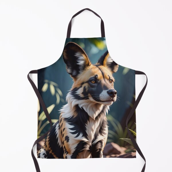 Item preview, Cute African Wild Dog In The Jungle designed and sold by TheArtOfPat.