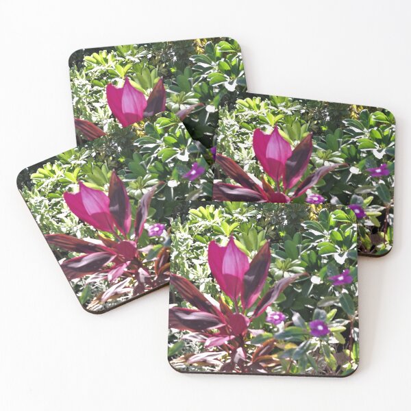 Item preview, violet flower between ornamental plant designed and sold by sadeek1021953Ss.