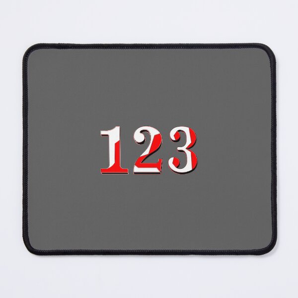 Item preview, number one hundred and twenty three digit 123 order sequence team member age designed and sold by 4rpixs.