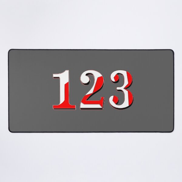 Item preview, number one hundred and twenty three digit 123 order sequence team member age designed and sold by 4rpixs.