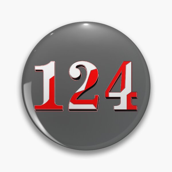 Artikelvorschau, Nummer einhundertvierundzwanzig Ziffer 124 Reihenfolge Teammitglied Alter entworfen und verkauft von 4rpixs.