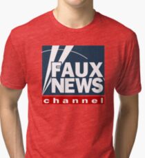 Faux News Channel Tri-blend T-Shirt