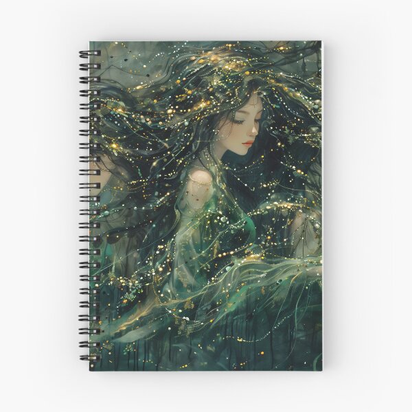Aperçu de l'œuvre Groupe de fées de l'eau dansant à travers les vagues scintillantes sur Canv créée et vendue par Art.Fusion.Studio.