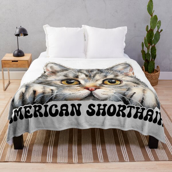 Item preview, American Shorthair, Tabby Cat, Watercolor Style Design designed and sold by quiltsncatitude.
