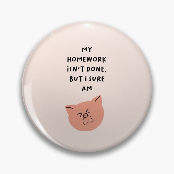 Item preview, My homework isn't done, but I sure am | Silly Pig Face - Cartoon Clipart designed and sold by RM-Journey.