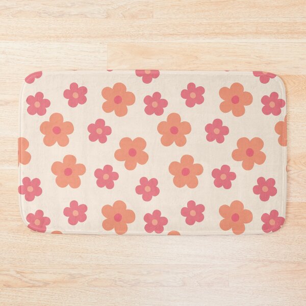 Item preview, Retro Pink and Orange Flowers designed and sold by CreativeDraws42.