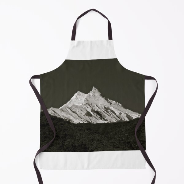 Item preview, Snowcapped Mountain in black-white | Manaslu | Nepal Travel Photography designed and sold by ShotsByLau.