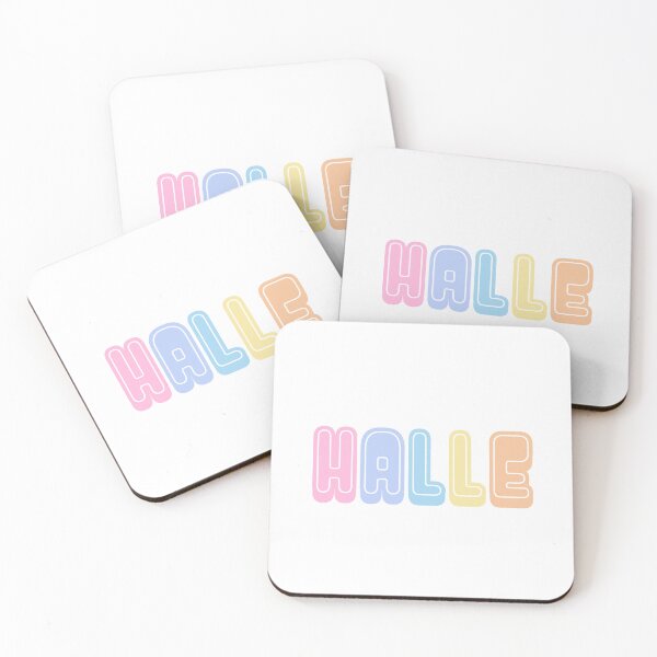 Item preview, Halle Name Colorful designed and sold by designbycecilia.