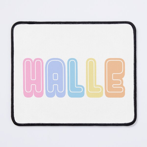 Item preview, Halle Name Colorful designed and sold by designbycecilia.
