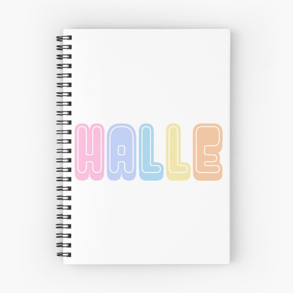 Item preview, Halle Name Colorful designed and sold by designbycecilia.