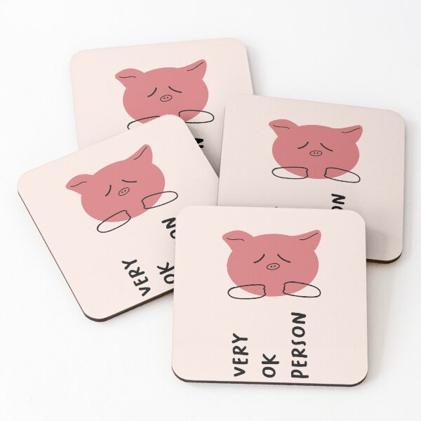 Item preview, Very ok person | Silly Pig Face - Cartoon Clipart designed and sold by RM-Journey.
