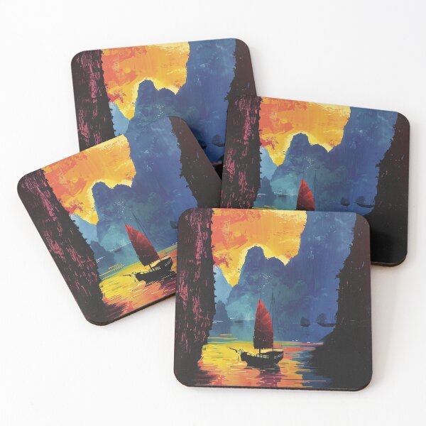 Item preview, Travel Poster - Ha Long Bay, Vietnam designed and sold by Kynaios.