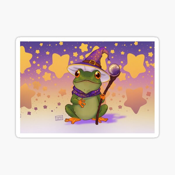 Wizard Frog Sticker