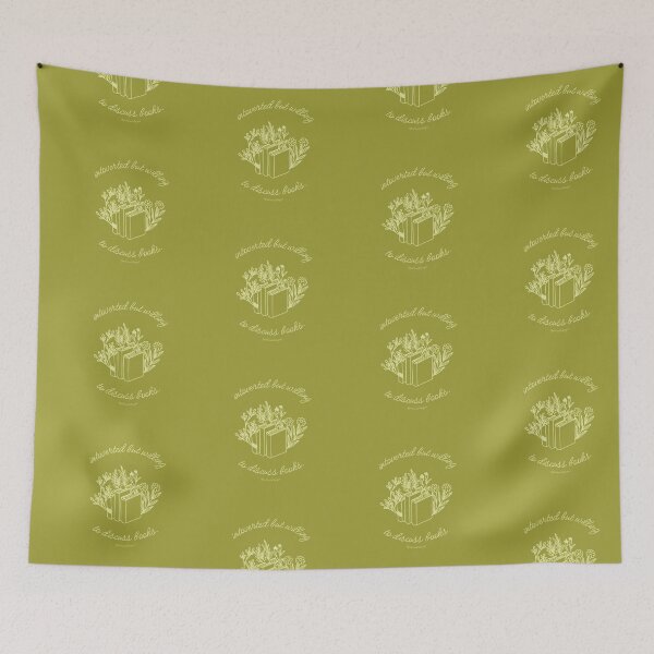 Item preview, Introverted but willing to discuss books designed and sold by gail-snail.