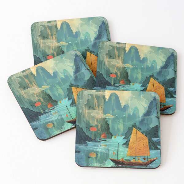 Item preview, Travel Poster - Ha Long Bay, Vietnam designed and sold by Kynaios.