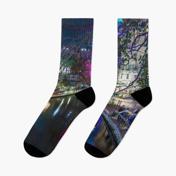 Item preview, Riverwalk at Night in San Antonio, Texas designed and sold by SafariByMarisa.