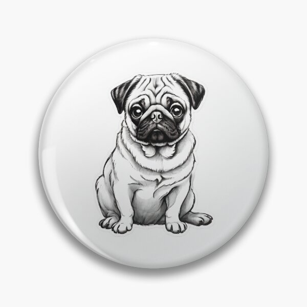 Item preview, Adorable Pug Dog - Perfect for Dog Lovers! designed and sold by LotusFlyFox.