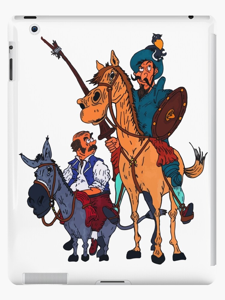 Don Quixote And Sancho Panza During Their Journey Over La Mancha Ipad Case Skin By Poisondesign Redbubble