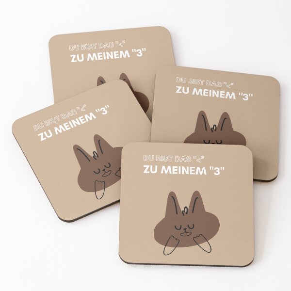 Item preview, Du bist das "<" zu meinem "3" | Playful Cartoon Rabbit Character designed and sold by RM-Journey.