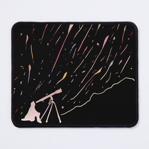 Item preview, Colourful Meteor Shower Linocut designed and sold by louweasely.