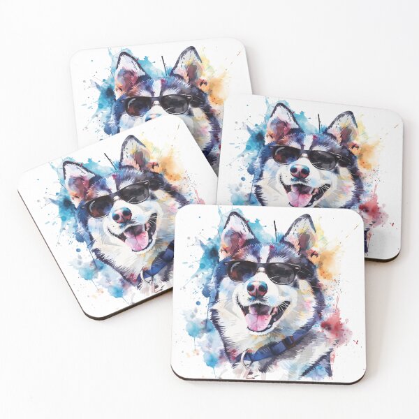 Item preview, Husky Wearing Sunglasses designed and sold by SociallyRemoved.