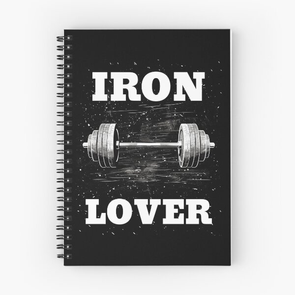 Item preview, IRON LOVER and Barbell, White Lettering Barbell Design designed and sold by Primal Pump Co LTD.