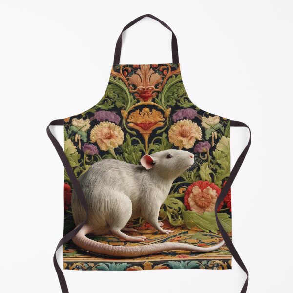 Item preview, Elegant Rat Botanical Art Print | Vintage-Inspired Nature Illustration designed and sold by Suzana Djordjevic.