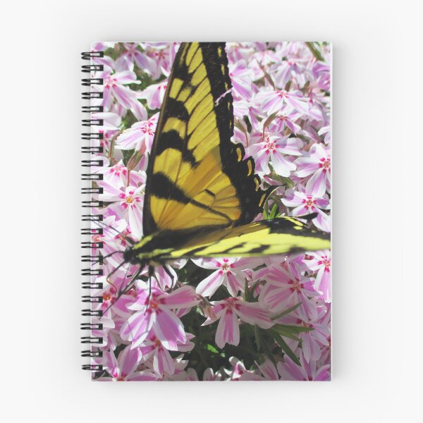 Item preview, Yellow Butterfly with Pink Flowers designed and sold by HeWritesWLight.