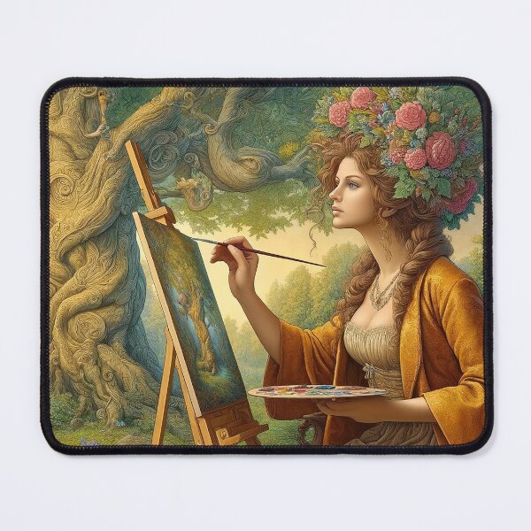 Item preview, Woman artist. Renaissance painting designed and sold by artnatago.