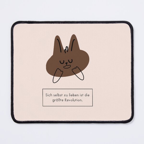 Item preview, Sich selbst zu lieben ist die größte Revolution. | Playful Cartoon Rabbit Character designed and sold by RM-Journey.