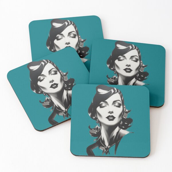 Item preview, Captivating Contours Whimsical Elegance in Monochrome Harmony designed and sold by ArtComixHaven.