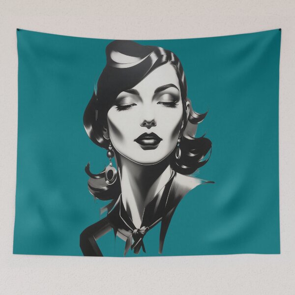 Item preview, Captivating Contours Whimsical Elegance in Monochrome Harmony designed and sold by ArtComixHaven.