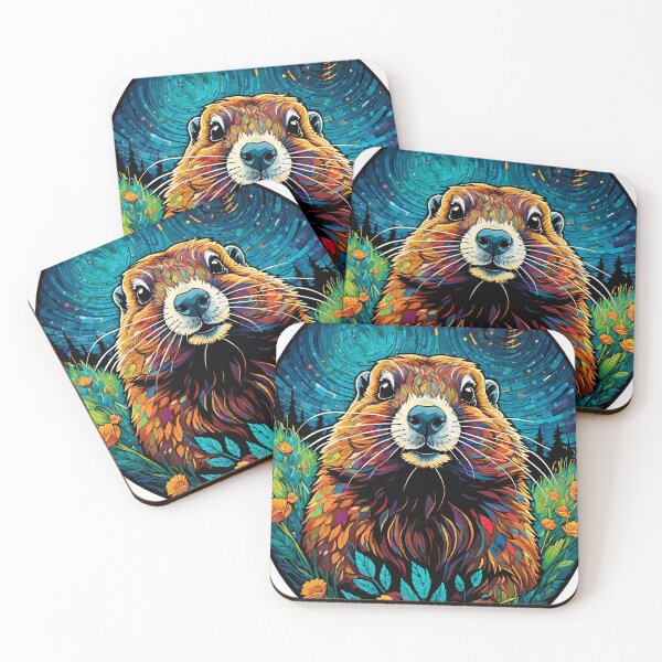 Item preview, A curious marmot designed and sold by Steffani Lehmann.