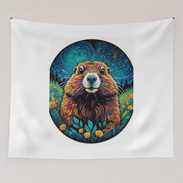 Item preview, A curious marmot designed and sold by Steffani Lehmann.