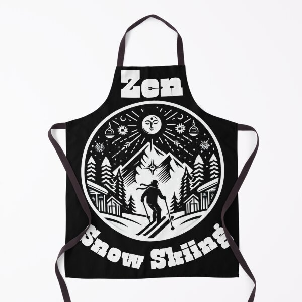 Item preview, Snow Skiing Zen mode- Minimalistic Retro Design Buddhist Motif  designed and sold by Wolvescreate.